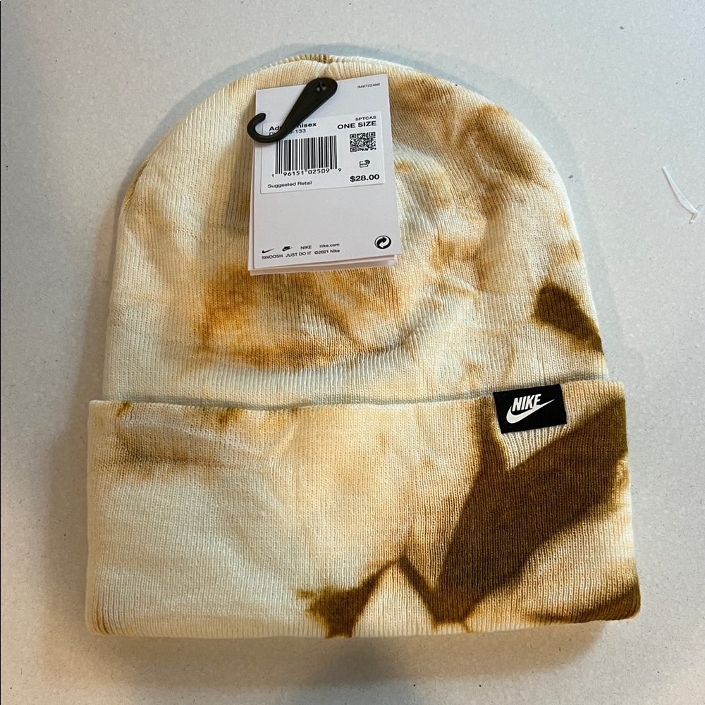 Nike Beanie Unisex Adult OS Cuffed Tie Dye DV3340-133 Knit Hat